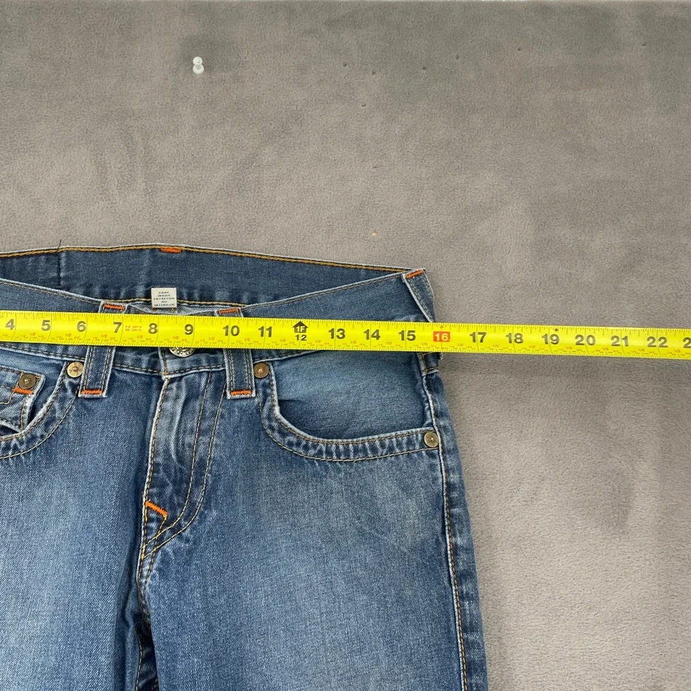 True Religion Skinny Section Mens Jeans Blue Cotton Denim Size 29 Made in Mexico